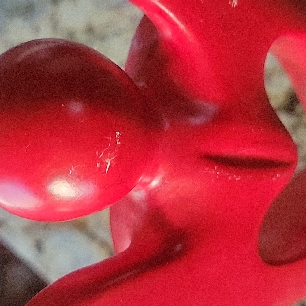 Soapstone red hearted angel - Picture 9 of 12